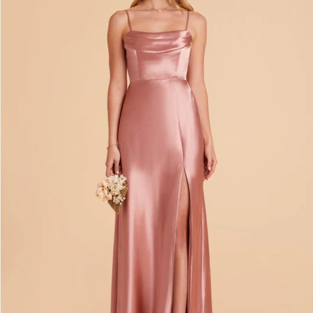 Birdy Grey Mia Convertible Dress in Shiny Satin Desert Rose (**ALTERED**)